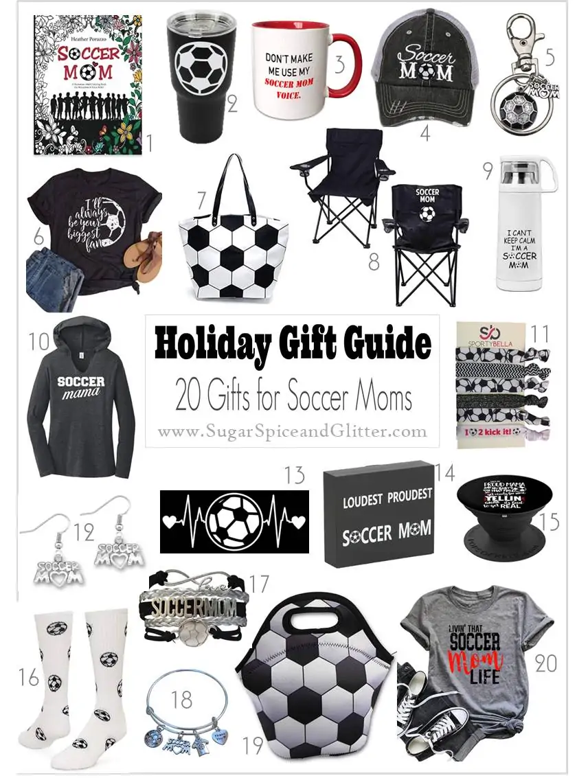 Unique and thoughtful gift ideas for Soccer Moms showing their pride