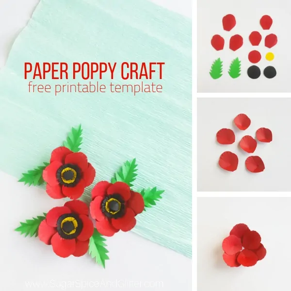 How to make paper poppies for Memorial Day