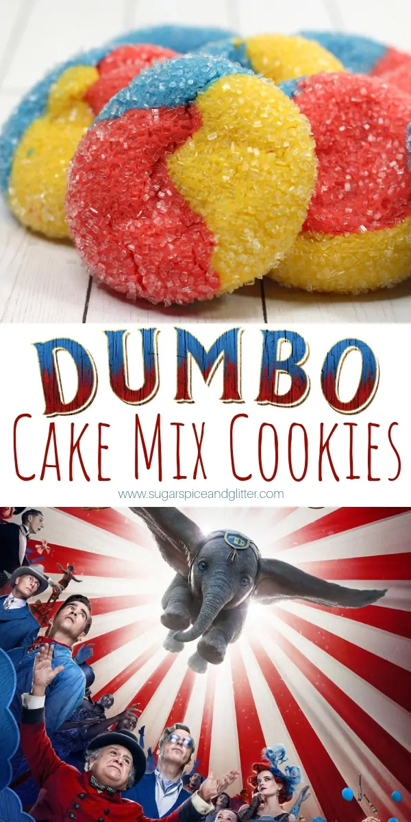 You haven't lived til you've seen an elephant fly - or tried these Dumbo cake mix sugar cookies! A fun Disney dessert recipe for a family movie night