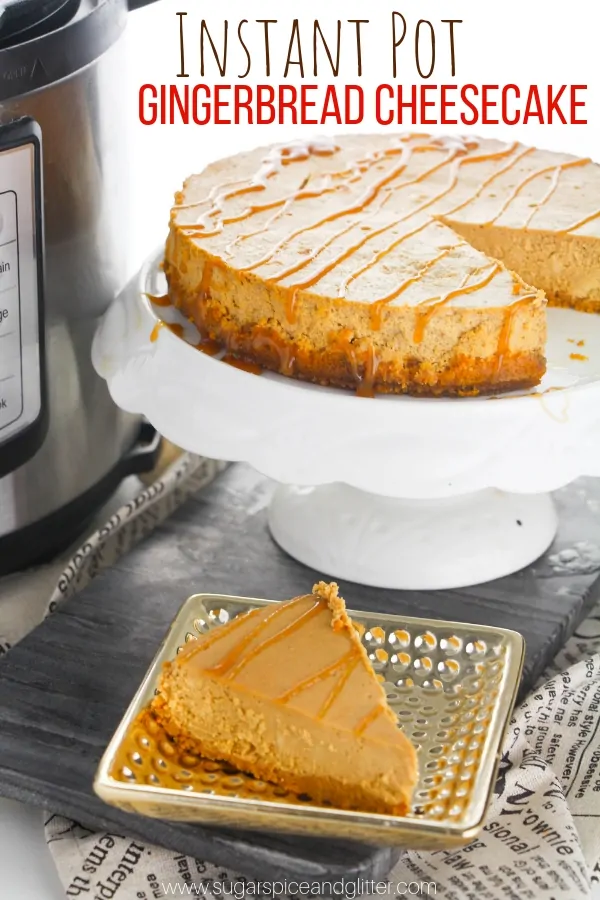 Instant Pot Gingerbread Cheesecake (with Video)