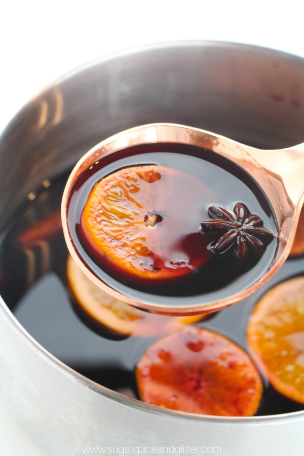 Your guests will go crazy when you serve up this hot spiced wine at your holiday get-together