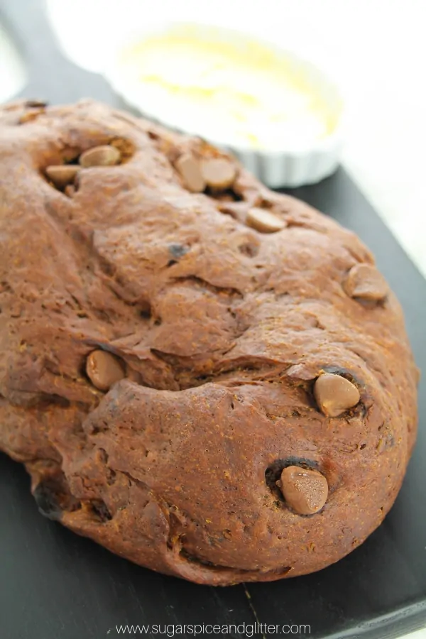 A fun twist on a classic homemade sandwich bread, this Chocolate Almond bread makes for a unique sandwich - no matter what you top it with