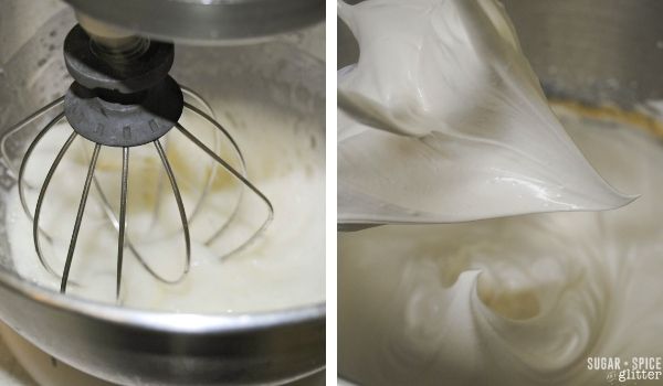 in-process images of how to make pumpkin meringue cookies