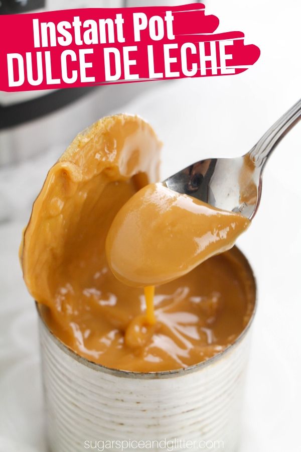 How to make Dulce de Leche in the Instant Pot! Just 1 ingredient and less than 5 minutes of prep to make this luscious homemade caramel sauce