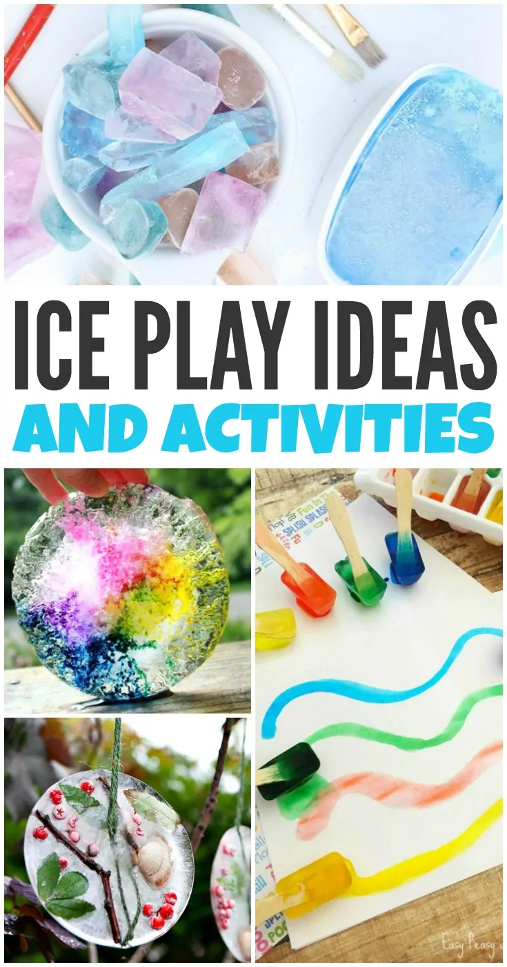 Summer Sensory Play with Ice