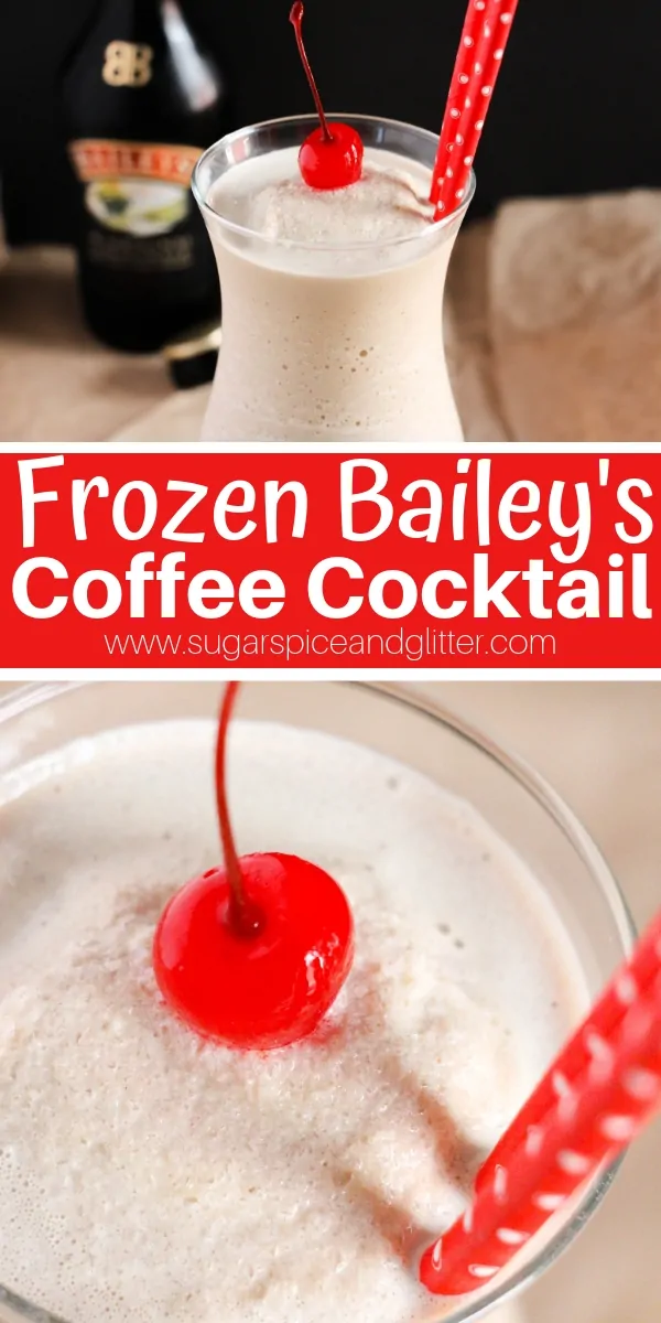 Forget Frappes, this Frozen Bailey's Coffee Cocktail is the ultimate frozen coffee experience. A fun twist on iced coffees when you want a frozen cocktail and a caffeine jolt!
