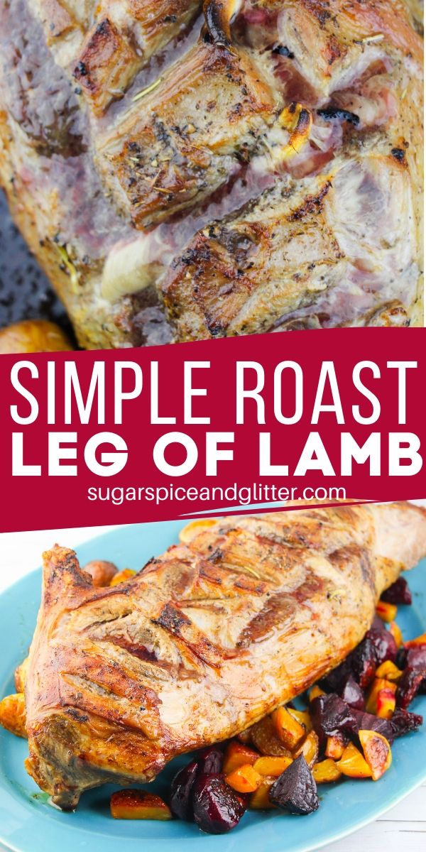 A succulent and flavorful lamb recipe, this Roast Leg of Lamb takes only 5 minutes to prepare, making it the perfect easy Easter main course