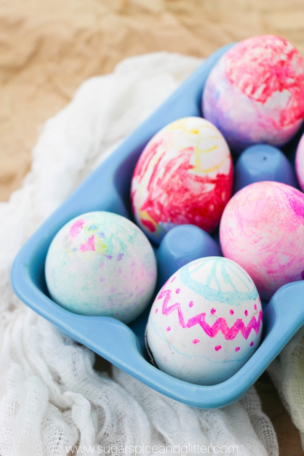 There is a secret hiding behind those pretty Easter egg shells - brownies!