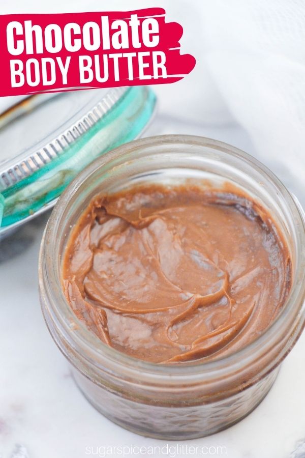 A delicious smelling homemade body butter, this Chocolate Body Butter is perfect for giving dry skin the hydration it needs - especially dry, cracked feet that can go neglected!
