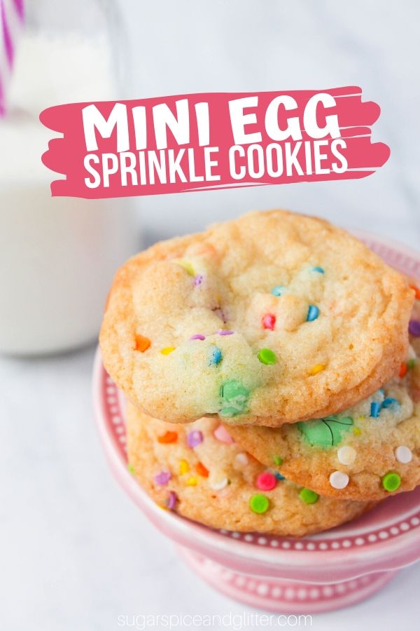 How to make the PERFECT Mini Egg cookies - crispy exterior, chewy interior, pretty sprinkles and an amazing buttery flavor!