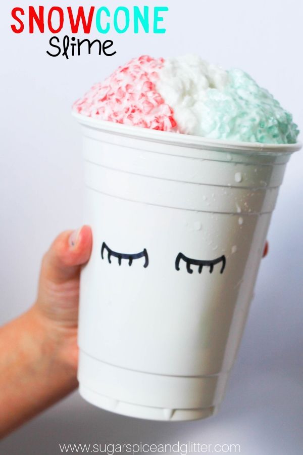 Snowcone Slime (with Video)
