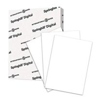 Springhill Cardstock Paper, White Paper, 110lb, 199gsm, 8.5 x 11, 92 Bright, 1 Ream / 250 Sheets - Index Card Stock, Thick Paper (015300R)