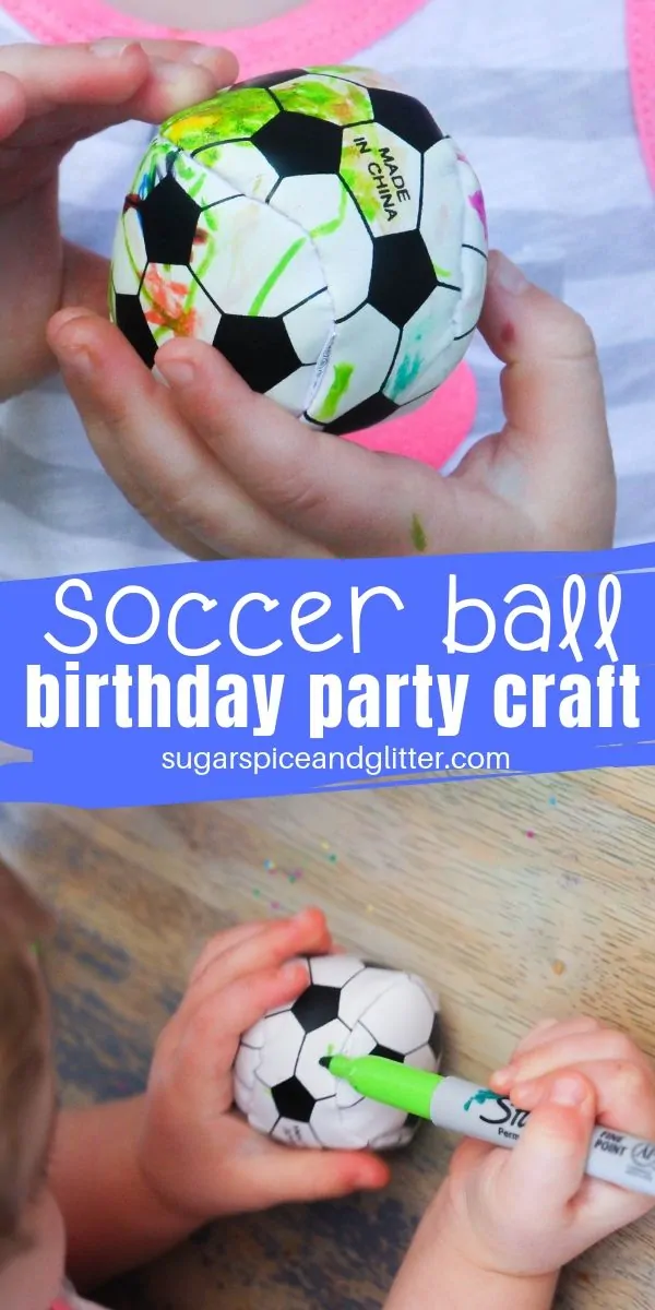 Get mini soccer balls and let kids customize their own for a fun goodie bag alternative