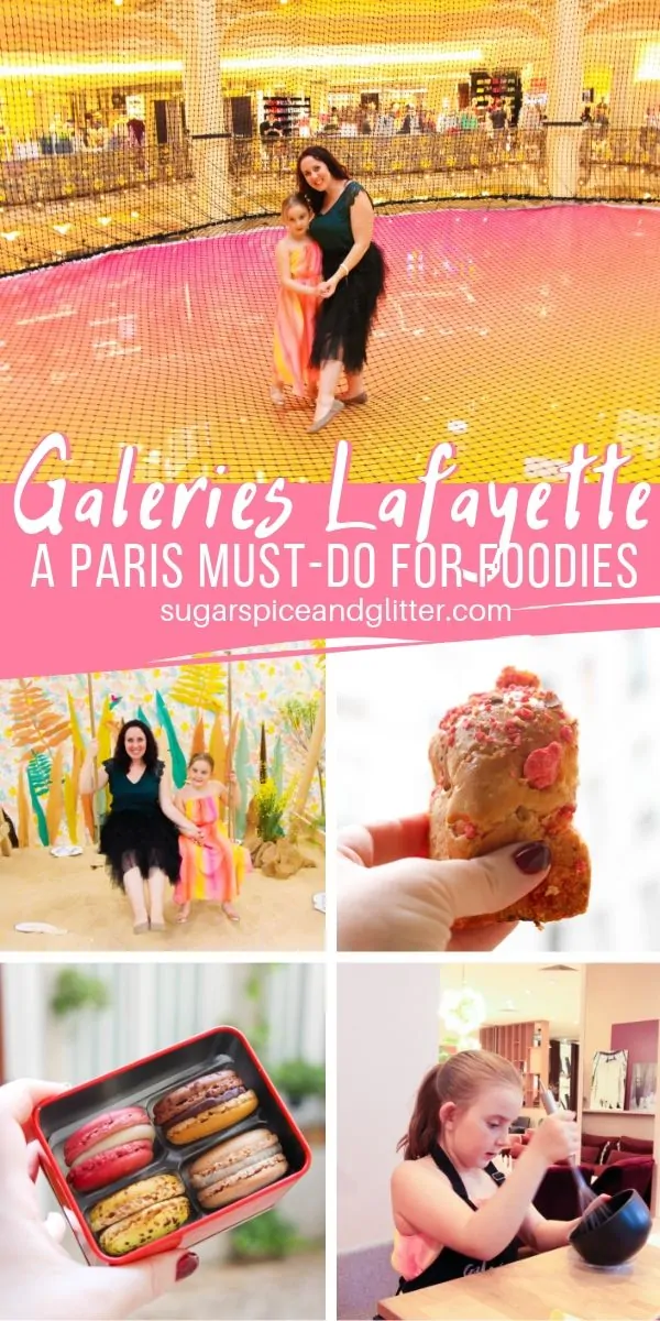 Everything you need to know about Galeries Lafayette, the ultimate destination for Foodies in Paris. Baking classes, gourmet food stalls, restaurants - and more!