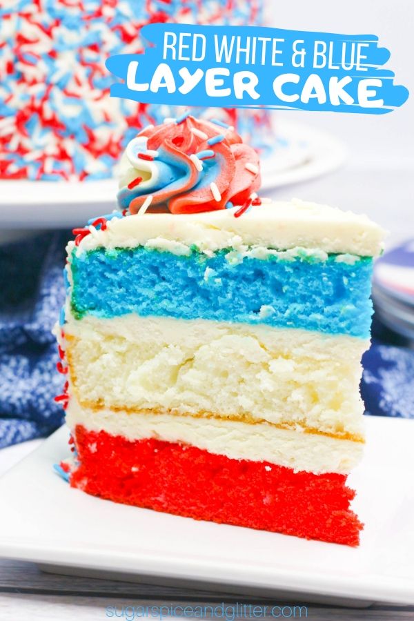 Red White and Blue Layer Cake