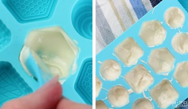 in-process images of how to make OREO truffles