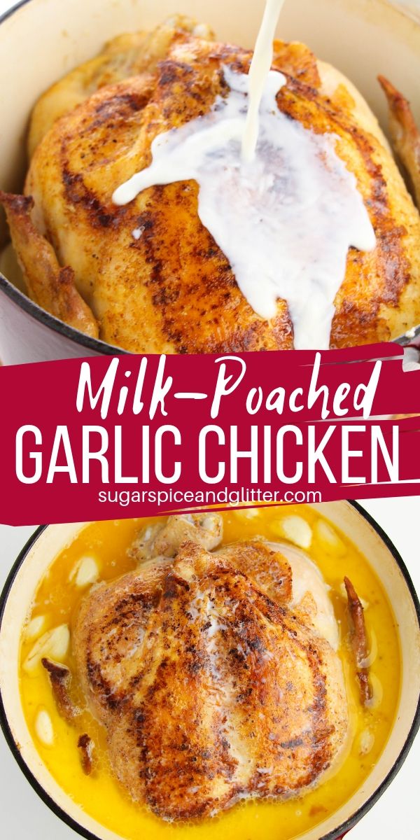 How to poach chicken in milk, a step-by-step guide to the easiest, most tender chicken of your life. And did we mention paprika, garlic and Italian seasoning? Yes, please!