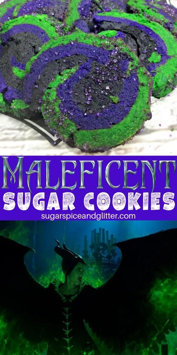 Celebrate the new Maleficent movie with these villainous sugar cookies, which are super easy and delicious