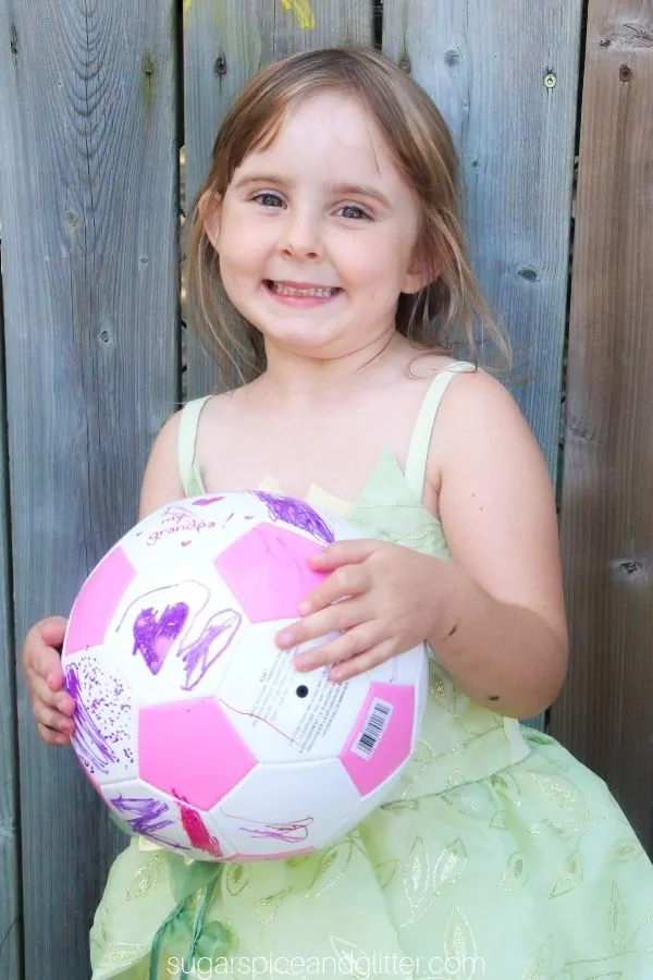 Little soccer players will love customizing their own soccer balls, whether for themselves or to give as a special gift