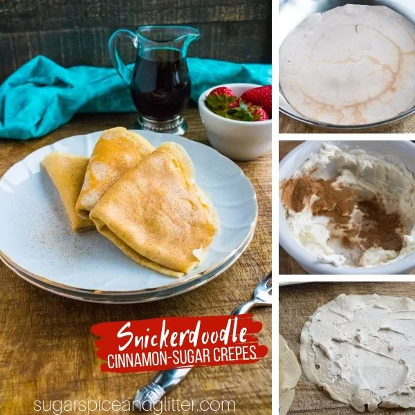 How to make Snickerdoodle Cinnamon-Sugar crepes just like they have in Paris!