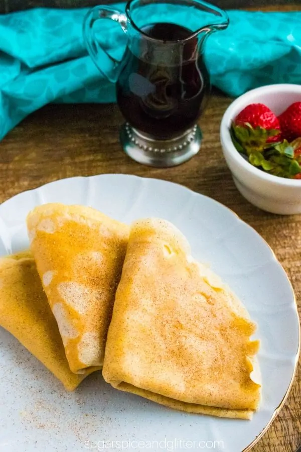 Cinnamon sugar crepes that taste just like they came straight from the streets of Paris.