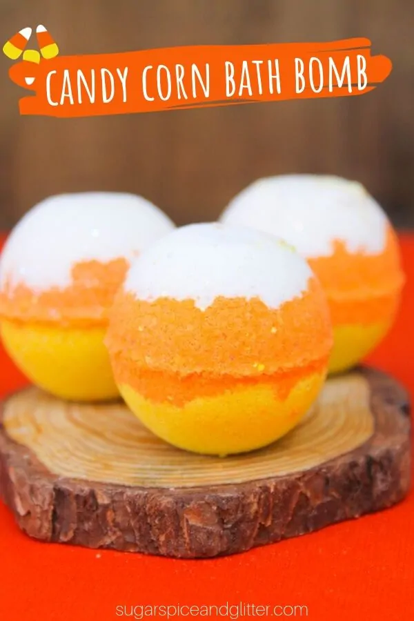 Candy Corn Bath Bomb (with Video)