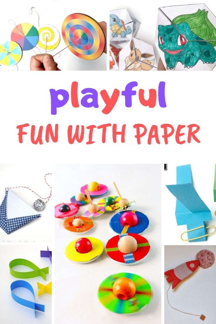Toys kids can make with paper! 10 super simple homemade toys you can make with paper! These paper crafts are great for rainy days or afterschool crafting