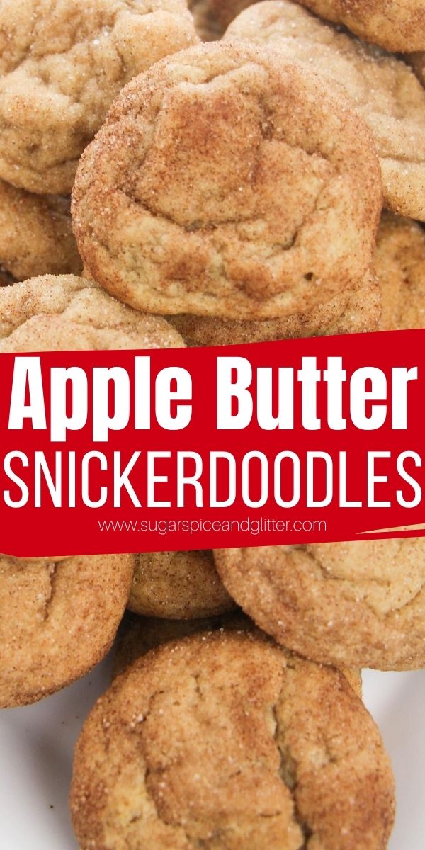 How to make the best ever apple butter snickerdoodles - all of the flavor of your favorite snickerdoodle cookies with the rich caramelization of apple butter. These tender cookies absolutely melt in your mouth! The ultimate fall cookie recipe