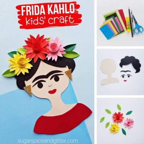 Frida Kahlo Craft (with Video) ⋆ Sugar, Spice and Glitter