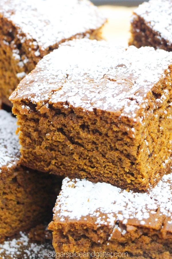 Flavorful, chewy and dense Gingerbread Cake just like you find at Christmas markets! An easy recipe for old-fashioned Gingerbread cake