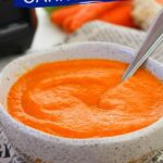 Roasted Carrot Soup with Apple and Ginger (with Video)