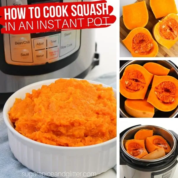 How to make perfectly cooked butternut squash in the Instant Pot - perfect for an easy vegetable side dish or to use in butternut squash soup, butternut squash pasta, etc.