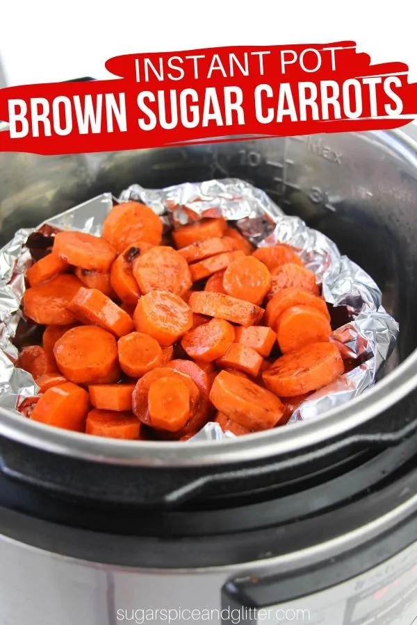 How to make the most delicious carrots in your Instant Pot! This Instant Pot vegetable recipe contains less than 1/2 Tablespoon of sugar per serving