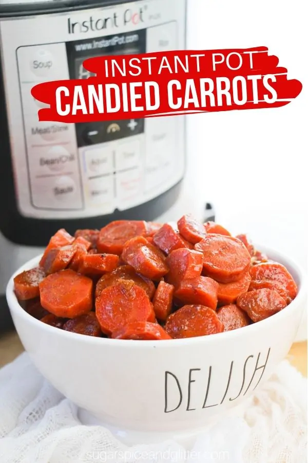 An easy recipe for candied carrots - made in the Instant Pot! No need for fancy equipment or culinary skills, this simple carrot recipe is as easy as it gets - and the kids will love it!