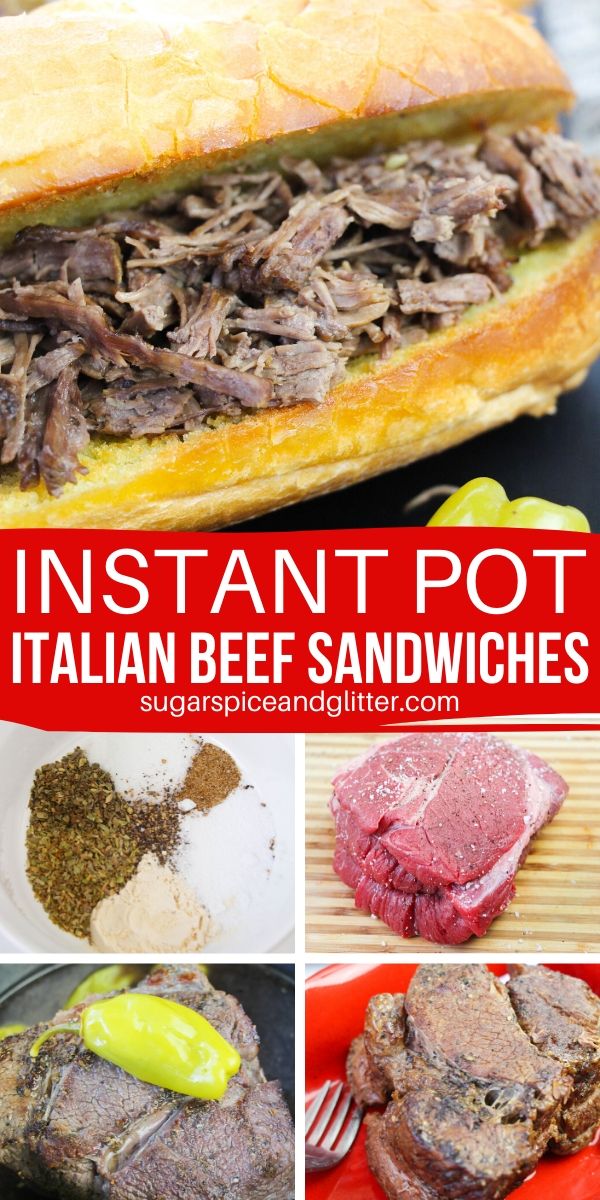 Make Chicago's Famous Italian Hot Beef Sandwiches at Home in Your Instant Pot! This easy Instant Pot beef recipe is perfect for meal prepping or a casual weeknight meal
