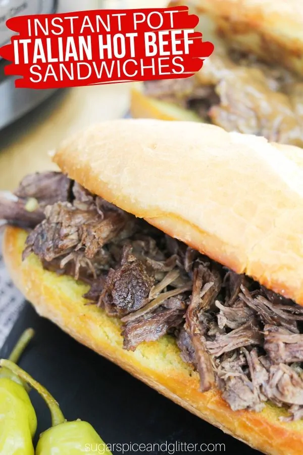Make Chicago's Famous Italian Hot Beef Sandwiches at Home in Your Instant Pot! This easy Instant Pot beef recipe is perfect for meal prepping or a casual weeknight meal