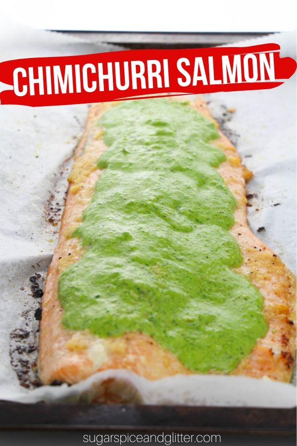 A delicious way to incorporate more fish into your family's week, this Chimichurri Salmon is incredibly simple and surprisingly popular with kids