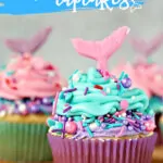 Easy Mermaid Cupcakes (with Video)