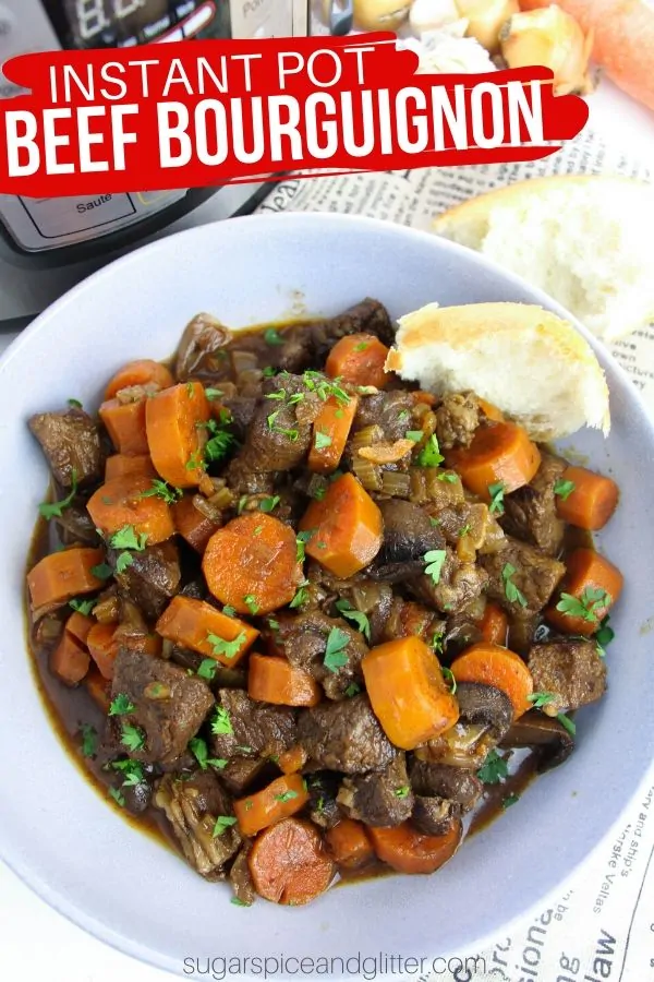 Succulent beef, rich gravy and perfectly cooked vegetables - simple the BEST Instant Pot Beef Stew you will ever make!
