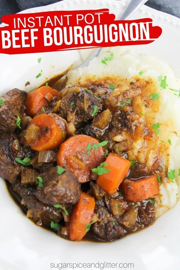 Succulent beef, rich gravy and perfectly cooked vegetables - simple the BEST Instant Pot Beef Stew you will ever make!