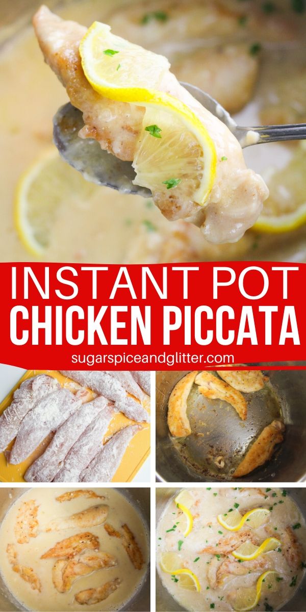 Instant Pot Chicken Piccata is a delicious, Italian chicken recipe consisting of lightly breaded chicken smothered in a lemon-caper cream sauce. It's the perfect balance of bright, citrusy flavors, salty capers, and umami chicken - plus that texture contrast of crunchy crumb coating with the tender chicken and creamy sauce is so incredibly satisfying.