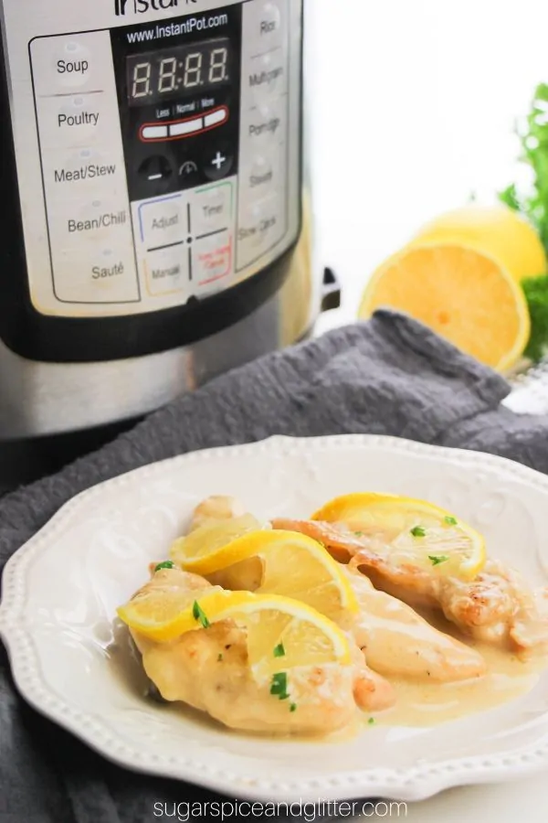 Instant Pot Chicken Piccata is a restaurant-quality chicken dish you can make at home in less than 20 minutes!