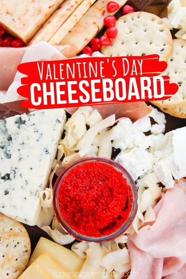 A creative and unique cheeseboard perfect for Valentine's Day, or any special occasion. This cheeseboard is big enough for the whole family