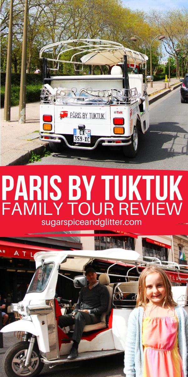 An honest family review of Paris by Tuktuk, a unique tour option in the City of Lights that allows you to see either the main tourist attractions or explore the hidden Paris only locals know