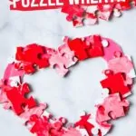 Valentine’s Wreath Puzzle Craft