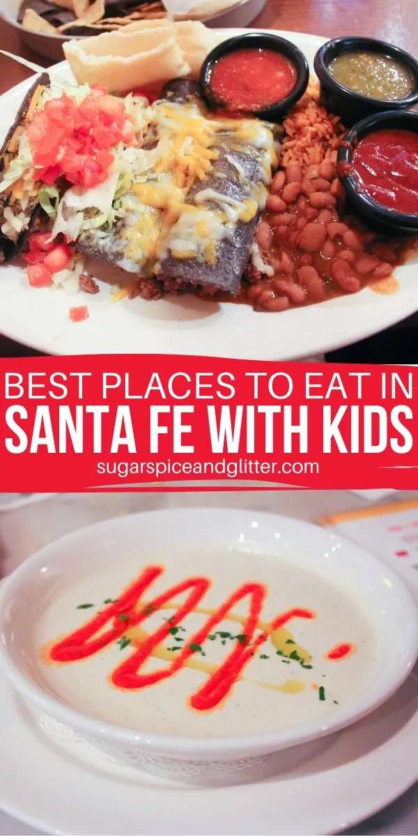 Amazing restaurants you need to try in Santa Fe, New Mexico. Options for delicious and filling breakfasts, authentic New Mexican cuisine and great spots for some entertainment with your meal