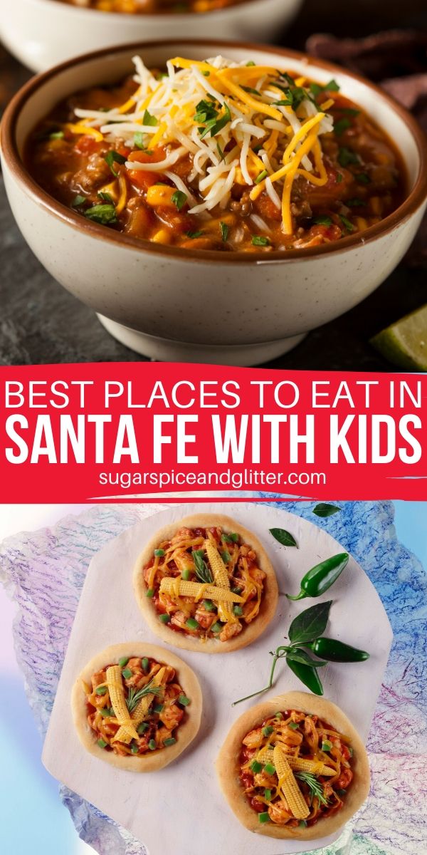 Amazing restaurants you need to try in Santa Fe, New Mexico. Options for delicious and filling breakfasts, authentic New Mexican cuisine and great spots for some entertainment with your meal