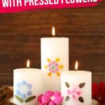 Pressed Flower Candle Craft (with Video)
