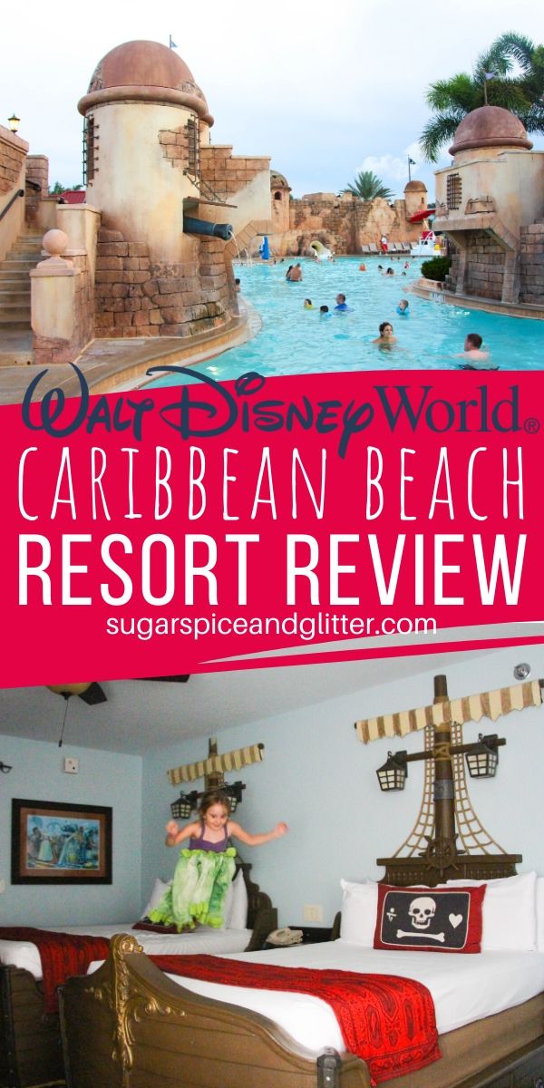 Planning a Disney World vacation? Check out this review of Disney's Caribbean Beach Resort, a moderate resort with Island vibes and the best pool on Disney property