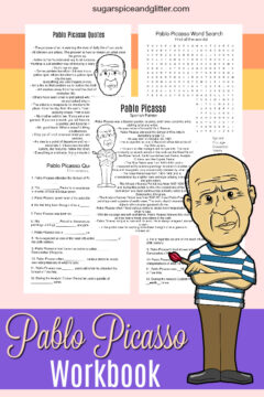 Pablo Picasso Workbook for Kids